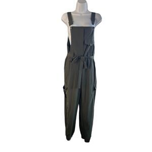 Olive Green Utility Jumpsuit, Size Medium
